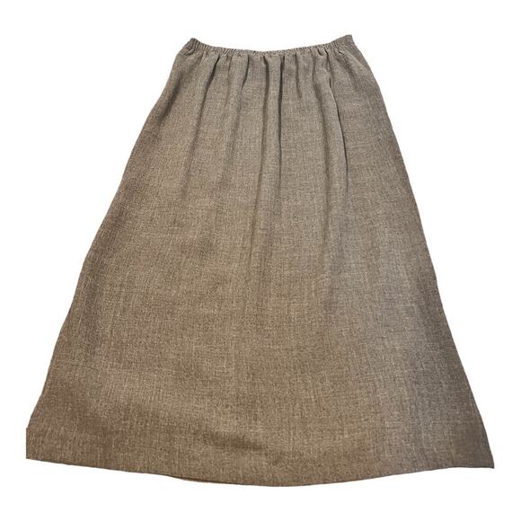 Deadstock Venezia Lane Bryant 90 Style Maxi Skirt Slit Embroidered SZ 14 16 Gray - Picture 4 of 12